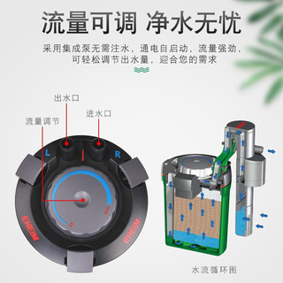 伊罕（EHEIM）鱼缸过滤桶小型鱼缸外置壁挂过滤器精巧系列（适合20-40L） 精巧桶40（适合20-40L鱼缸）