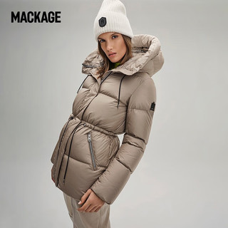 MACKAGE 摩登专致-女士 FREYA金属光泽帽羽绒时尚保暖羽绒外套 黑色 XS