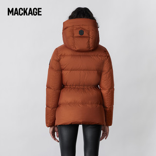 MACKAGE 摩登专致-女士 FREYA金属光泽帽羽绒时尚保暖羽绒外套 黑色 S