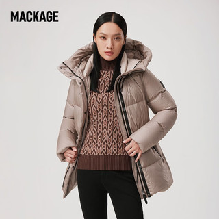 MACKAGE 摩登专致-女士 FREYA金属光泽帽羽绒时尚保暖羽绒外套 香槟色 XS