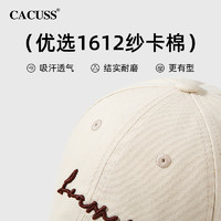 CACUSS 复古棒球帽女春季新大头围帽子户外男鸭舌帽软顶遮阳防晒帽