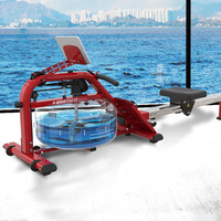 迈宝赫 划船机家用水阻实木双轨划船器 顺畅方便收纳器材器械 -珊瑚红-请勿单拍-7天发货 -珊瑚红-请勿单拍-7天发货