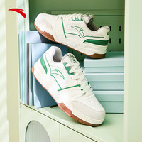 ANTA安踏烈焰5丨板鞋男鞋2024春季潮流休闲鞋厚底增高运动板鞋男112428081 象牙白/冰瓷绿-2 43