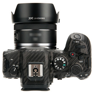 JJC 相机遮光罩 替代ES-65B 适用于佳能RF 50mm F1.8 STM镜头R8 R50 R6II R5C R7 R10微单相机小痰盂 莲花型遮光罩+43mmUV滤镜