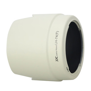 JJC 相机遮光罩 替代ET-74 适用于佳能EF 70-200mm F4L小小白镜头6D2 5DS 5DSR 90D 80D 77D单反配件 白色