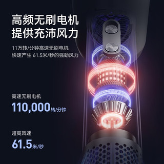 HYUNDAI 现代影音 吹风机家用高速电吹风大功率负离子大风力速干低噪音