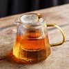 雅集锤纹玻璃茶壶 加厚过滤煮茶泡茶壶 家用耐热花茶壶单壶 红茶功夫茶具