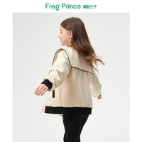 FROG PRINCE 青蛙王子 女童休闲外套春秋新款童装薄款宽松洋气上衣