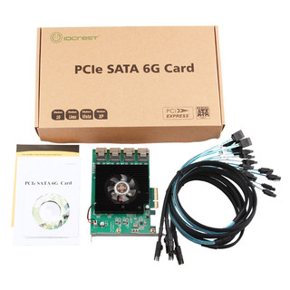 乐扩 SATA3.0扩展卡16口SATA3接口扩展卡磁盘转接卡PCI-E
