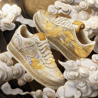 NIKE 耐克 Air Force 1 Low 囍 龙凤呈祥黄金情人节男女低帮板鞋