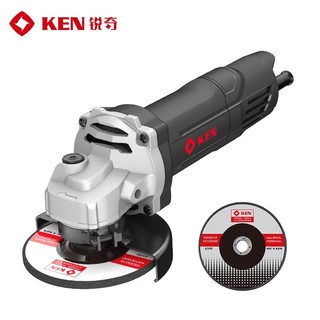 锐奇（KEN）角磨机切割机RS100BK大功率850w金属石材打磨木材切割/打磨套餐