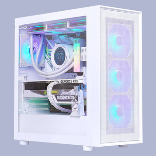 SAMA 先马 朱雀5 白色 游戏电脑主机箱 玻璃侧透/宽体五金/独立电源仓/支持长显卡/背线/360水冷/E-ATX主板