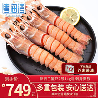 粤海湾 鳌虾刺身 深海虾scampi斯干比鳌虾 中秋年货送礼 2号1kg(10-15只) 刺身鳌虾