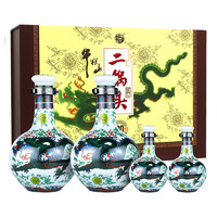 88VIP：牛栏山 二锅头白酒珍品三十(30)青龙53度500ml*2+125ml*2瓶礼盒装