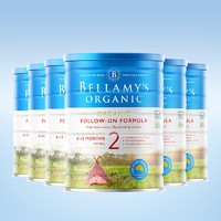 BELLAMY'S 贝拉米 有机奶粉 2段 900g*6罐