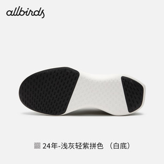 Allbirds Tree Dasher Relay（）春绿科技放松跑男女鞋 24年-浅灰轻紫拼色 （白底） 35.5 女码