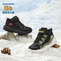 SKECHERS 斯凯奇 男中大童鞋冬季棉靴保暖舒适儿童运动鞋儿童雪地靴405229L