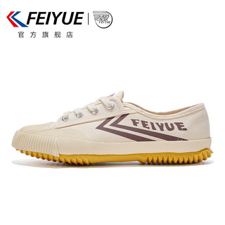 飞跃（Feiyue）帆布鞋男鞋女鞋少林魂田径鞋低帮经典运动休闲鞋子男 米卡其 40（正常码）