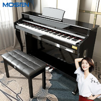 MOSEN 莫森 MS-188P电钢琴 88键全重锤键盘电子数码钢琴 专业款烤漆黑++三踏板+琴凳礼包