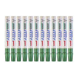 uni 三菱铅笔 PX-20 单头中字油漆笔 绿色 12支装