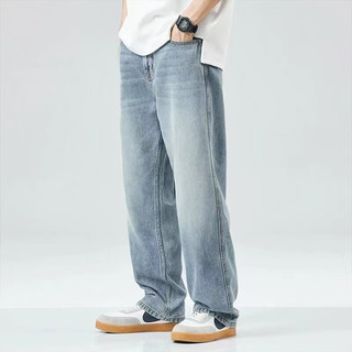 JIKADI 纪卡迪 美式高街直筒牛仔裤