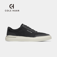 colehaan/歌涵 男鞋透气休闲鞋子 圆头低帮舒适轻便绒面男士板鞋 C36745 黑色 4