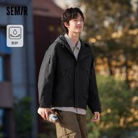 Semir 森马 [商场同款]森马外套男三防宽松连帽外套潮流户外工装101124109115