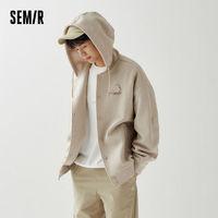 Semir 森马 [商场同款]森马外套男情侣夹克潮流时尚盐系连帽上衣101523108203