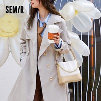 Semir 森马 斜挎包女新款包包时尚撞色百搭单肩大容量通勤女包