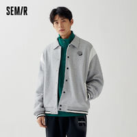 Semir 森马 [商场同款]森马外套男2023秋季新款情侣简约夹克时尚撞色休闲上衣