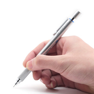 三菱（uni）SHIFT系列低重心自动铅笔 0.5mm金属笔握美术漫画绘图素描书写活动铅笔M5-1010 银色杆 单支装