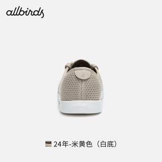 Allbirds Tree Skipper（）春桉树船鞋百搭休闲通勤透气男女鞋 24年-米黄色（白底） 35 女码