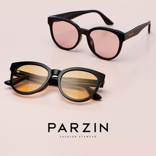PARZIN 帕森 复古太阳镜女 时尚方框尼龙镜片墨镜女防紫外线