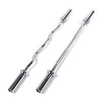 JOINFIT杠铃杆家用负重深蹲硬拉卧推训练奥杆 举重抓举直杆大孔 1.2米曲杆(送弹簧卡扣)