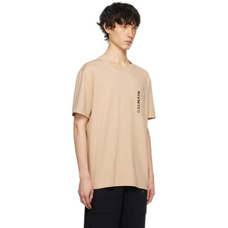 巴尔曼（BALMAIN）  男士 米色 T 恤 Beige M