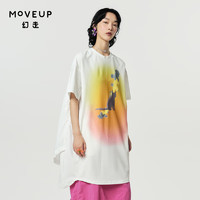 幻走（MOVEUP）【商场同款】2024春季新款艺术印花设计T恤女 