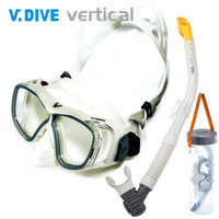 威带夫潜水（V.DIVE Vertical） 专业潜水镜呼吸管套装 浮潜深潜三宝装备 水肺深潜面镜 WSC-401套装