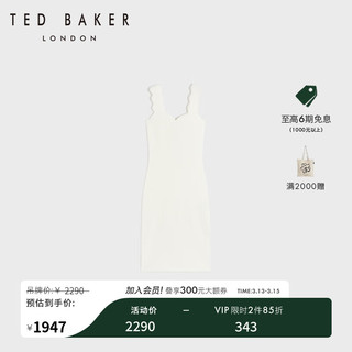 Ted Baker2024春季女士修身吊带针织长款连衣裙274546A 象牙色 0