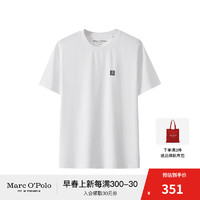 Marc O'Polo/MOP春季logo印花基本款短袖T恤男士 白色100 S