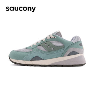 Saucony【吴念真】索康尼SHADOW6000复古运动休闲鞋款春季运动鞋 灰绿1 36