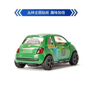 siku儿童玩具合金车100年纪念款小汽车 男孩模型3岁+盒 菲亚特500绿色探险拼装车
