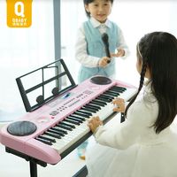 俏娃宝贝 儿童电子琴61键女孩多功能入门小钢琴男孩宝宝初学者重锤成年礼物