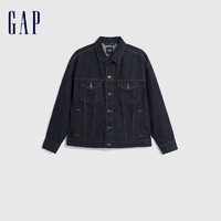 Gap 盖璞 男装春秋时尚工装风宽松廓形翻领美式牛仔衣夹克外套840914