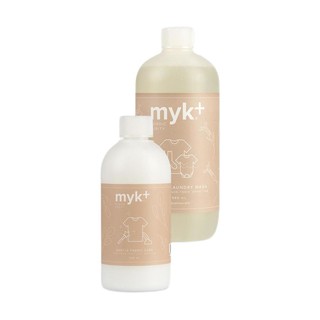 myk+ 洣洣 酵素洗衣液 980ml+柔顺剂500ml