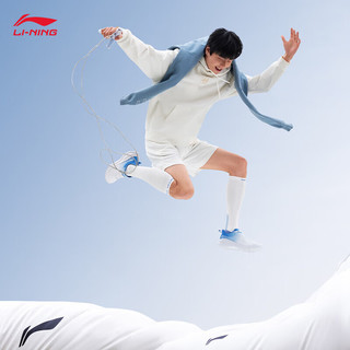 李宁（LI-NING）易适FLEX V2丨跑步鞋男鞋2024春夏透气潮流休闲慢跑鞋ARSU005 标准白/碧空蓝-4 46