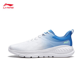 李宁（LI-NING）易适FLEX V2丨跑步鞋男鞋2024春夏透气潮流休闲慢跑鞋ARSU005 标准白/碧空蓝-4 43