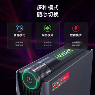 神舟(HASEE) MINI PC 酷睿I5 商用办公迷你台式电脑主机 单主机 八核I5-12450H+16G内存+512G固态