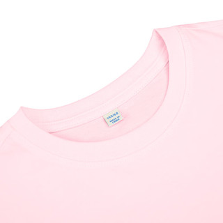 贵人鸟童装女童短袖T恤2024年夏季中大童简约舒适速干针织衫 粉色 165cm