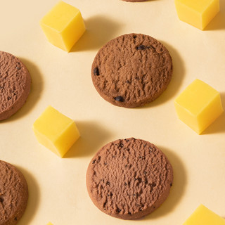 88VIP：莎布蕾 黄油可可曲奇饼干巧克力奇亚籽味45包休闲零食点心270g