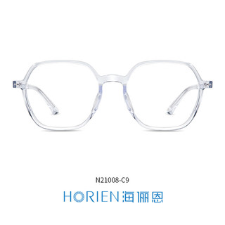 海俪恩（HORIEN）近视眼镜框女素颜减龄 散光配镜N21008C9透明色